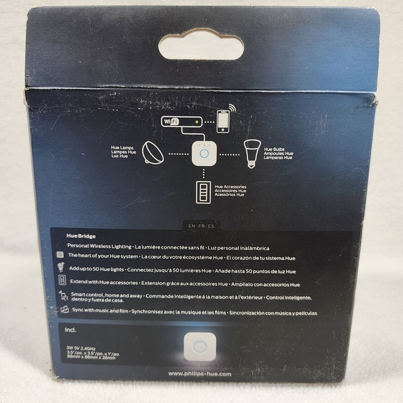 Philips Hue Bridge Smart Lighting Hub Compatible w/Amazon Alexa, Apple, Google - Picture 7 of 8